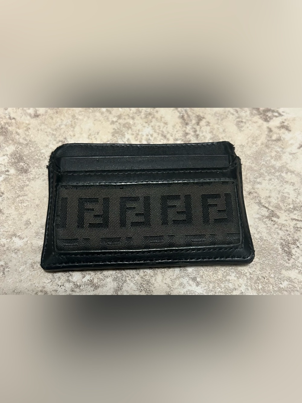 FENDI Zucca Leather Cardholder
